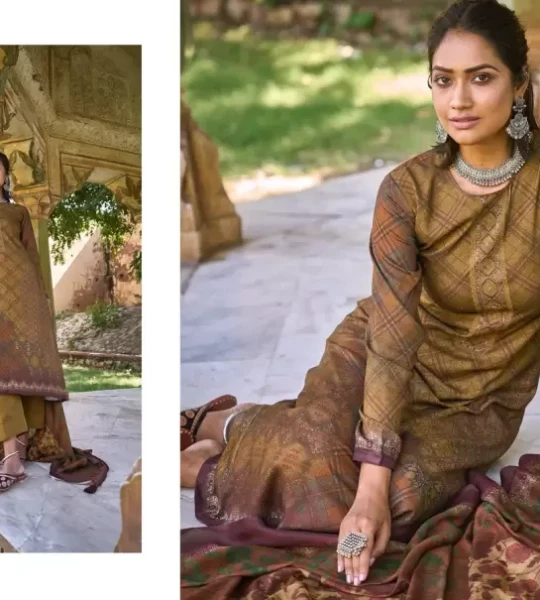 Pashmina Salwar Suit Material  (Unstitched)