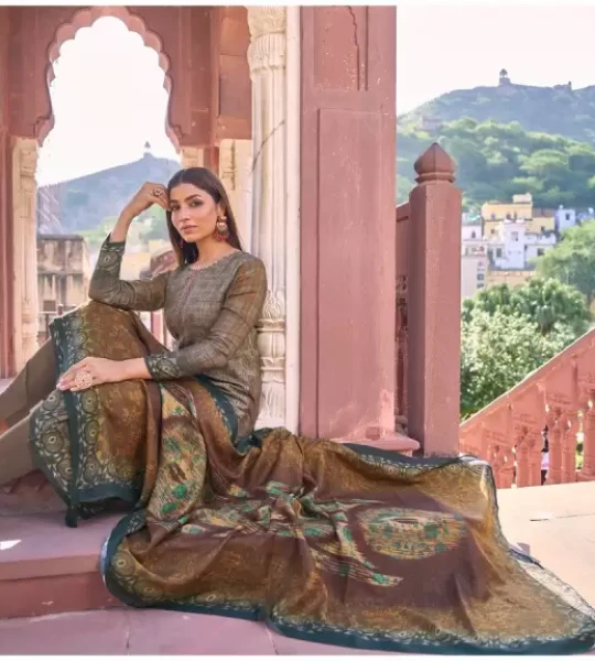 Pashmina Salwar Suit Material  (Unstitched)